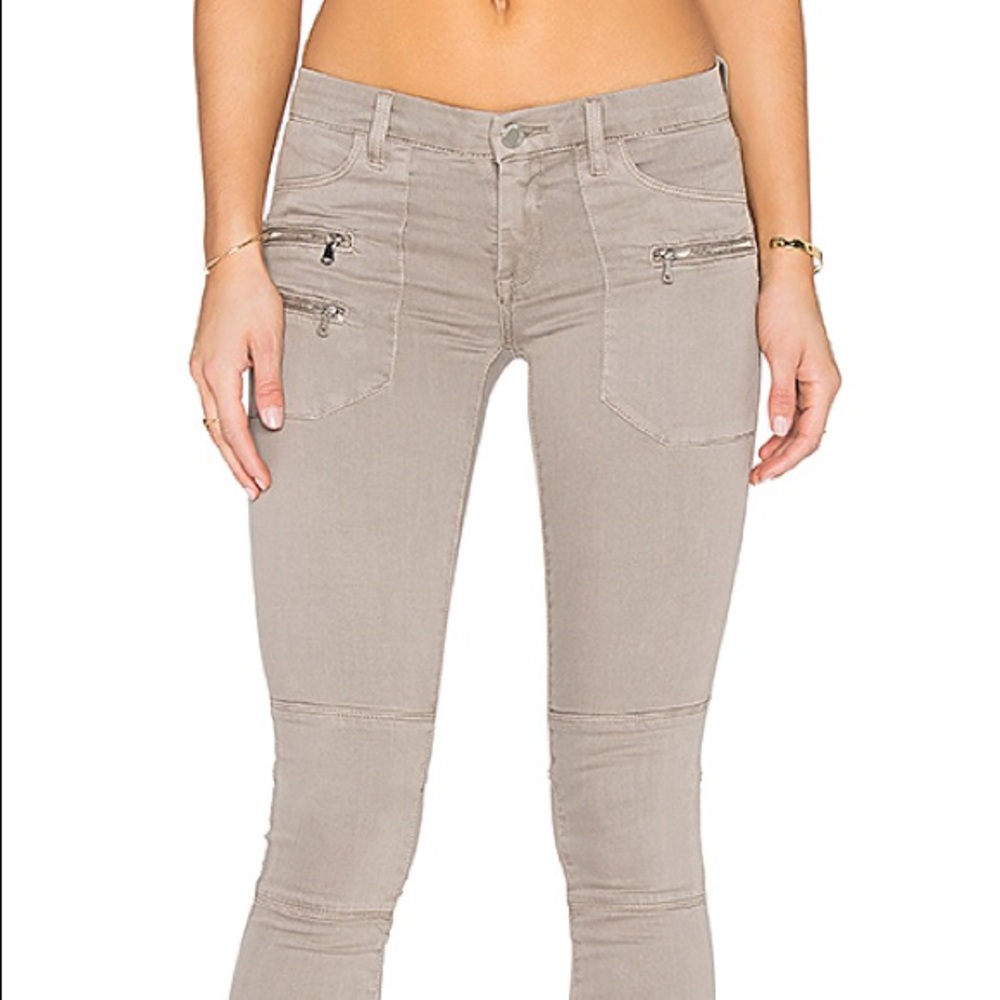 BlankNYC Skinny Classique Gray Moto Jeans